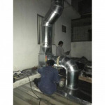 Installation of air ducts. - K P & J Engineering LP