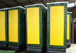 ตู้สุขาเคลื่อนที่ หลายตู้ - Safe Mobile Toilet Jitfiberglass