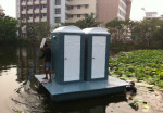 สุขาลอยน้ำ - Safe Mobile Toilet Jitfiberglass