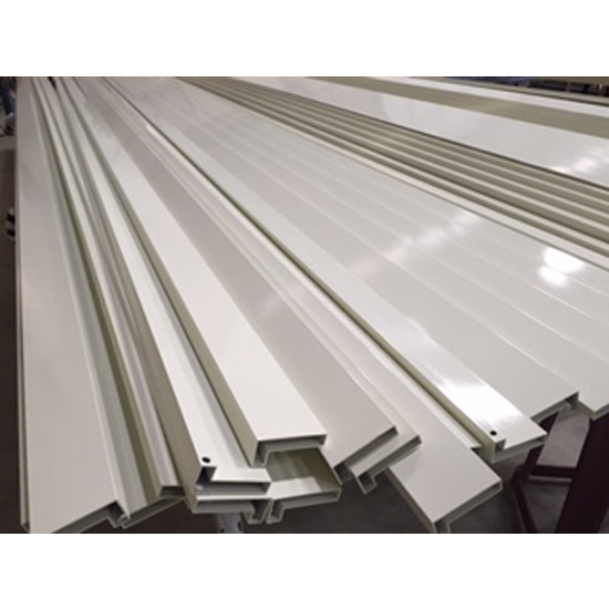 อลูมิเนียมรูปตัวแอล พ่นสีฝุ่นโลหะ 