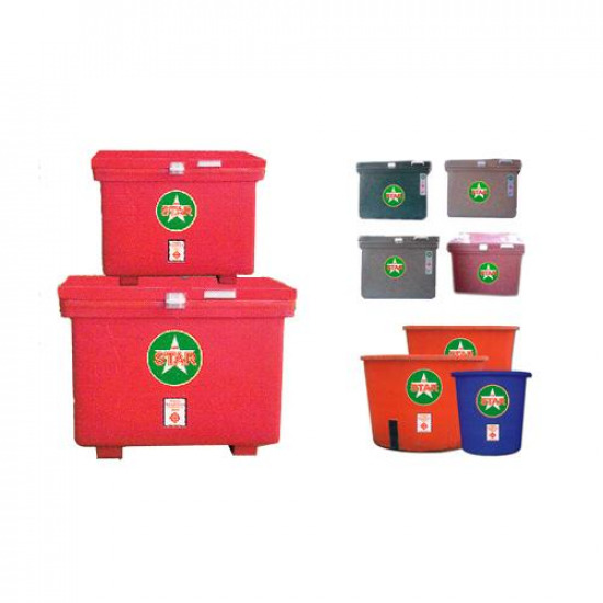 ถังแช่น้ำแข็ง ถังเก็บน้ำบนดิน  ถังเก็บน้ำใต้ดิน  ถังบำบัดน้ำเสีย  ถังขยะ  ตะกร้า  หลัว  ลัง  ลังพลาสติก  ถังแช่น้ำแข็ง  อุปกรณ์พลาสติก  ถัง 