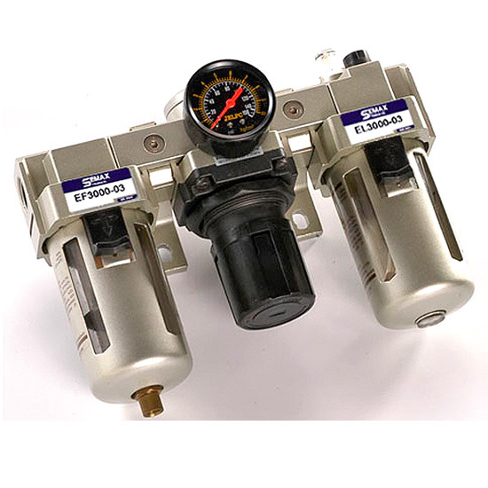 ชุดกรองลม นิวเมติกส์  ระบบลม  ระบบนิวเมติก  อุปกรณ์ลม  ชุดกรองลม  วาล์วลม  วาล์ว  service unit  ac2000-02  ac3000-03  ac4000-04  filter regulator  regulator  lublicator  ac2010-02  autodrain  had402 